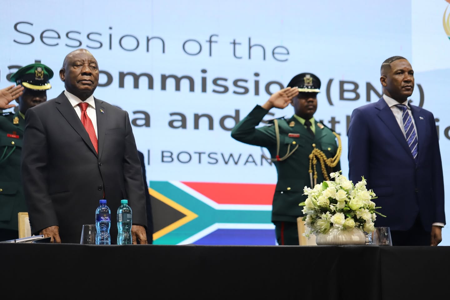 President Cyril Ramaphosa and President Duma Boko