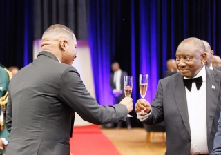President Advocate Duma Boko and His Excellency Matamela Cyril Ramaphosa