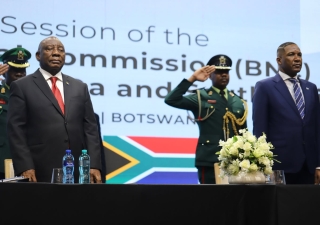 President Cyril Ramaphosa and President Duma Boko